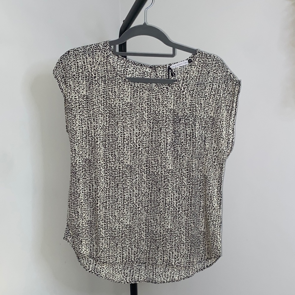 Elegant Black and White Women's Blouse